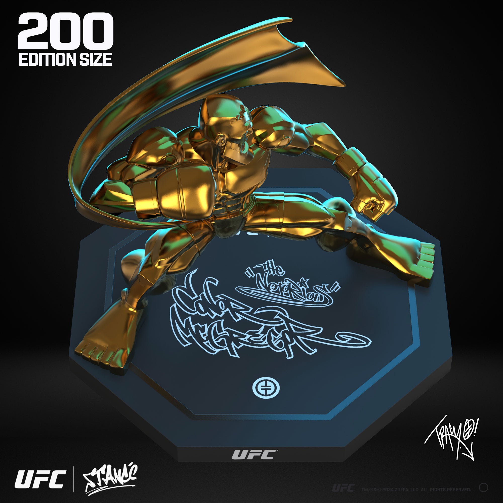 Conor McGregor 7" x 9" - Champion Gold Variant by Tracy Tubera