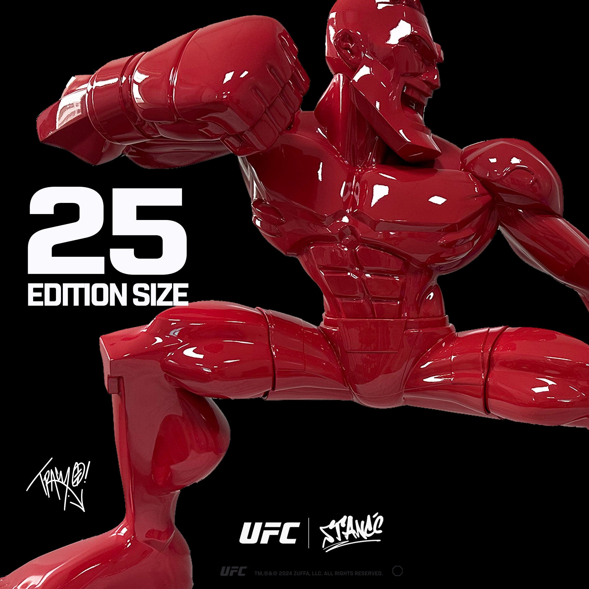 Conor McGregor GIANT SIZE Art Sculpture 25”x 36" - UFC Red Glossy Variant by Tracy Tubera