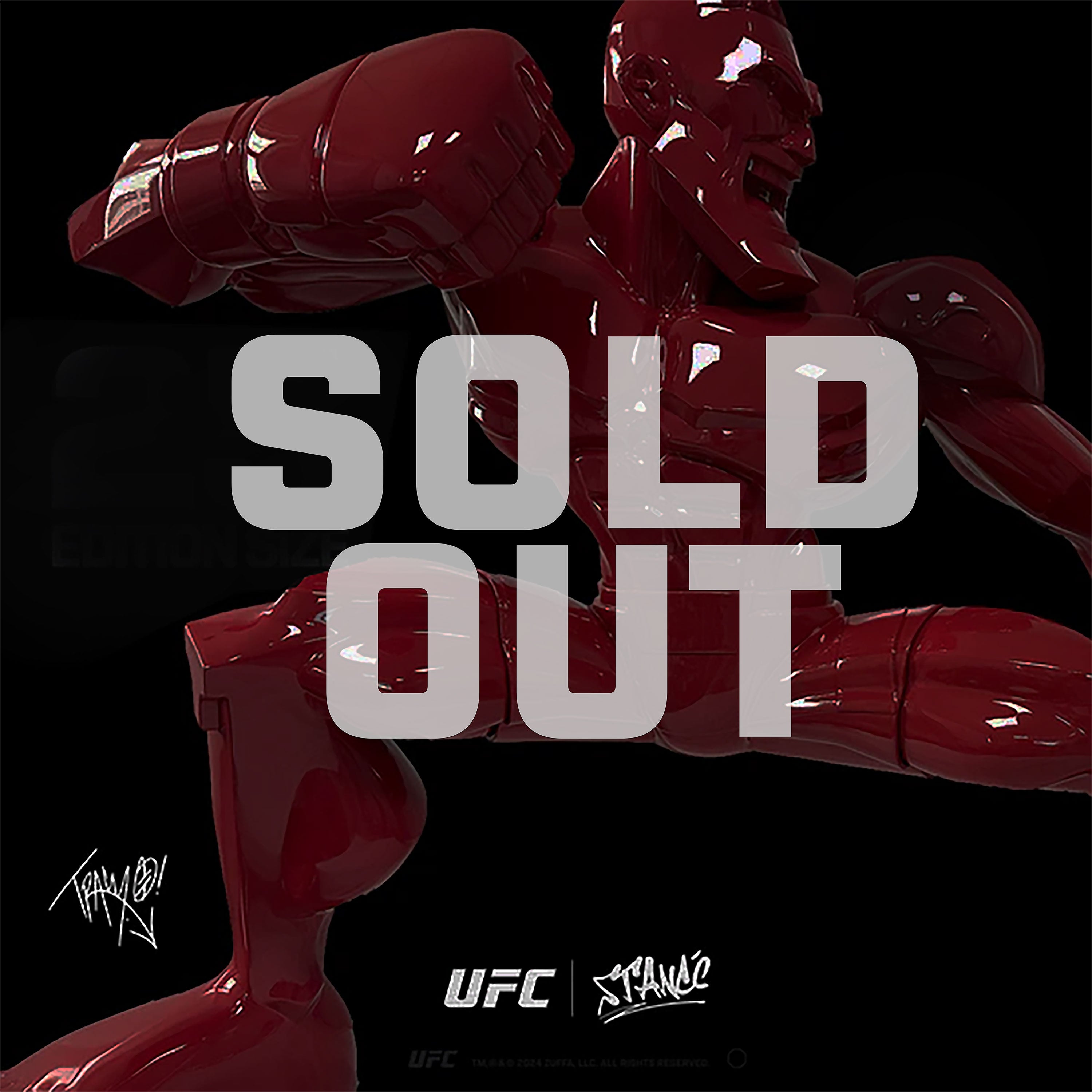 Conor McGregor GIANT SIZE Art Sculpture 25”x 36" - UFC Red Glossy Variant by Tracy Tubera