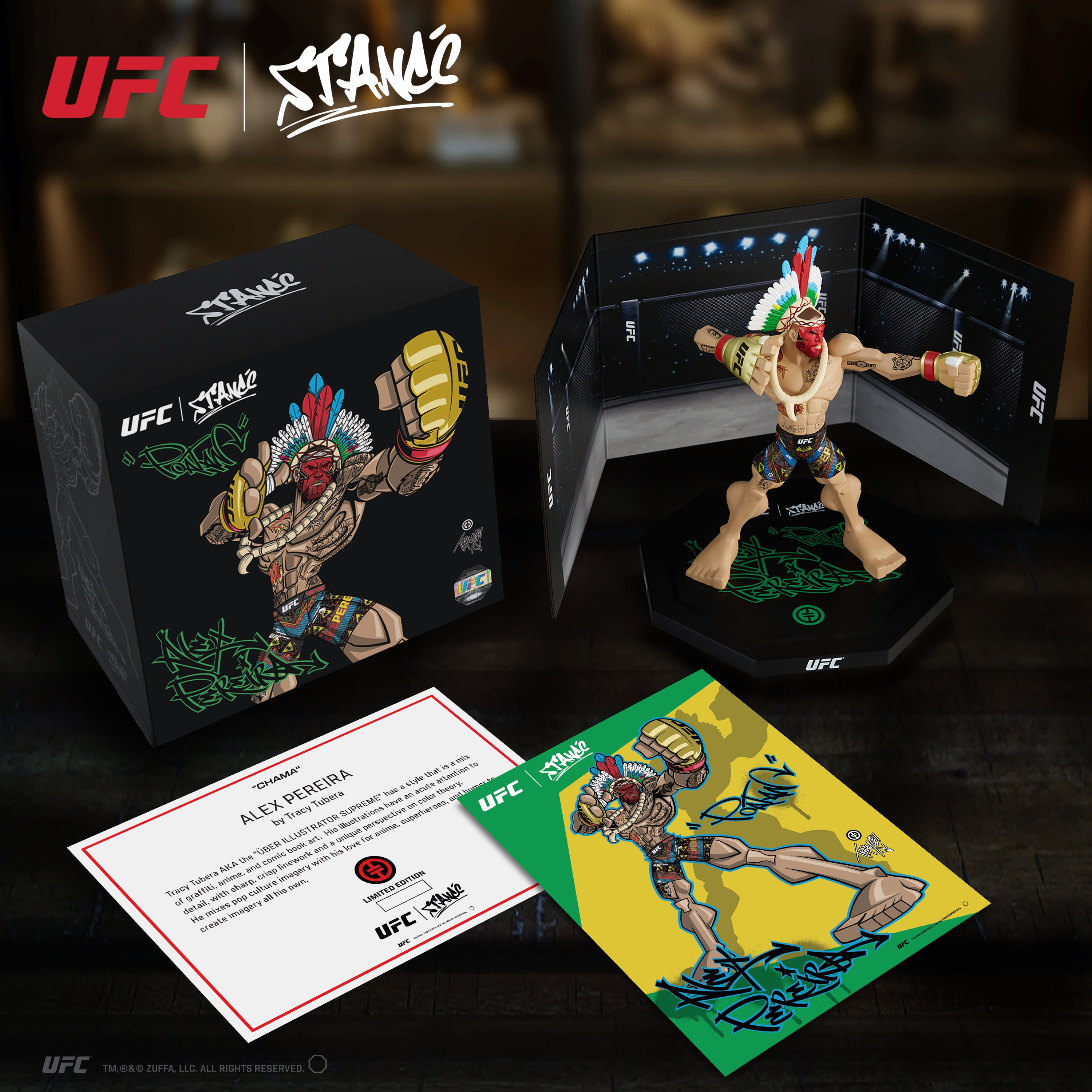 Alex Pereira Bow & Arrow Tribal Pose by Tracy Tubera