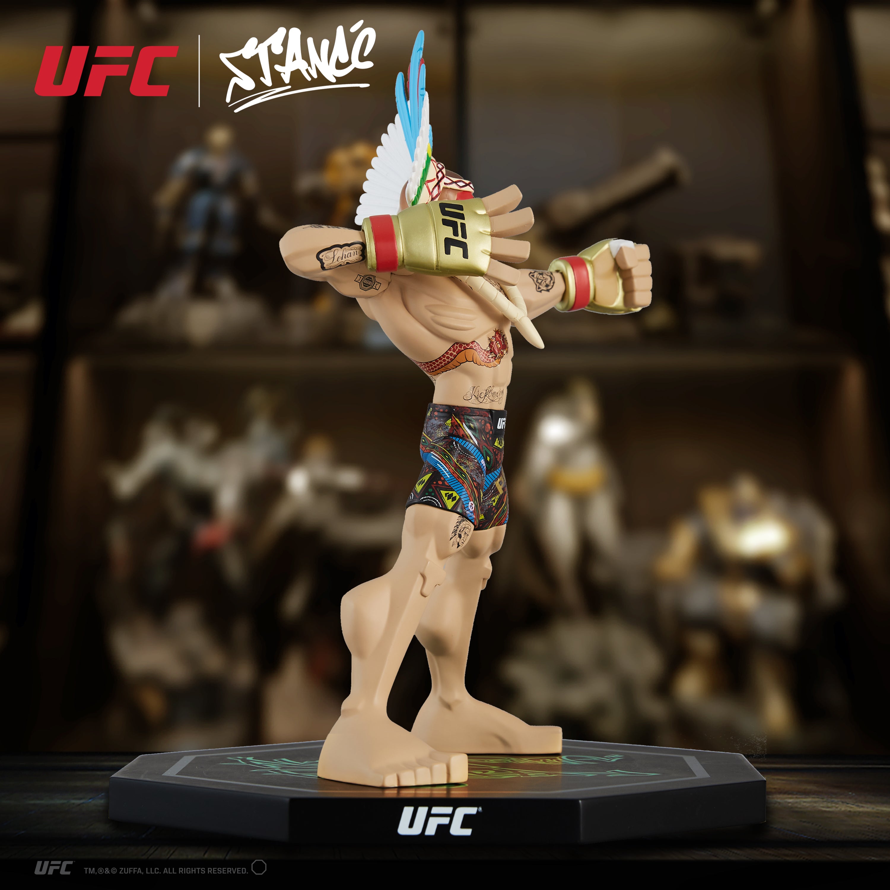 Alex Pereira Bow & Arrow Tribal Pose by Tracy Tubera