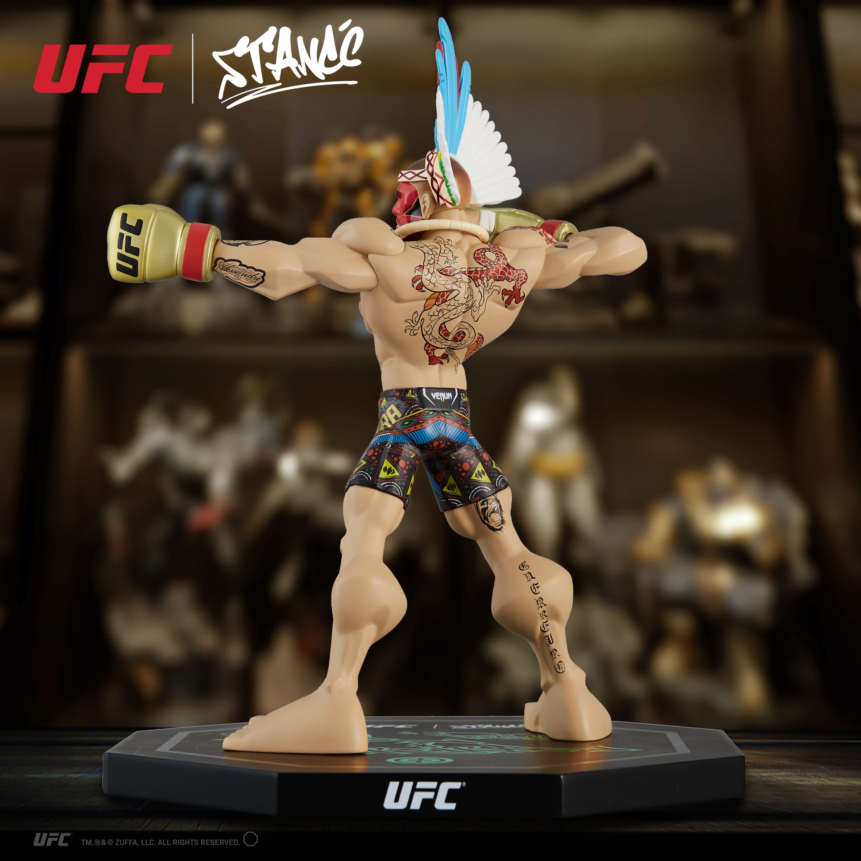 Alex Pereira Bow & Arrow Tribal Pose by Tracy Tubera