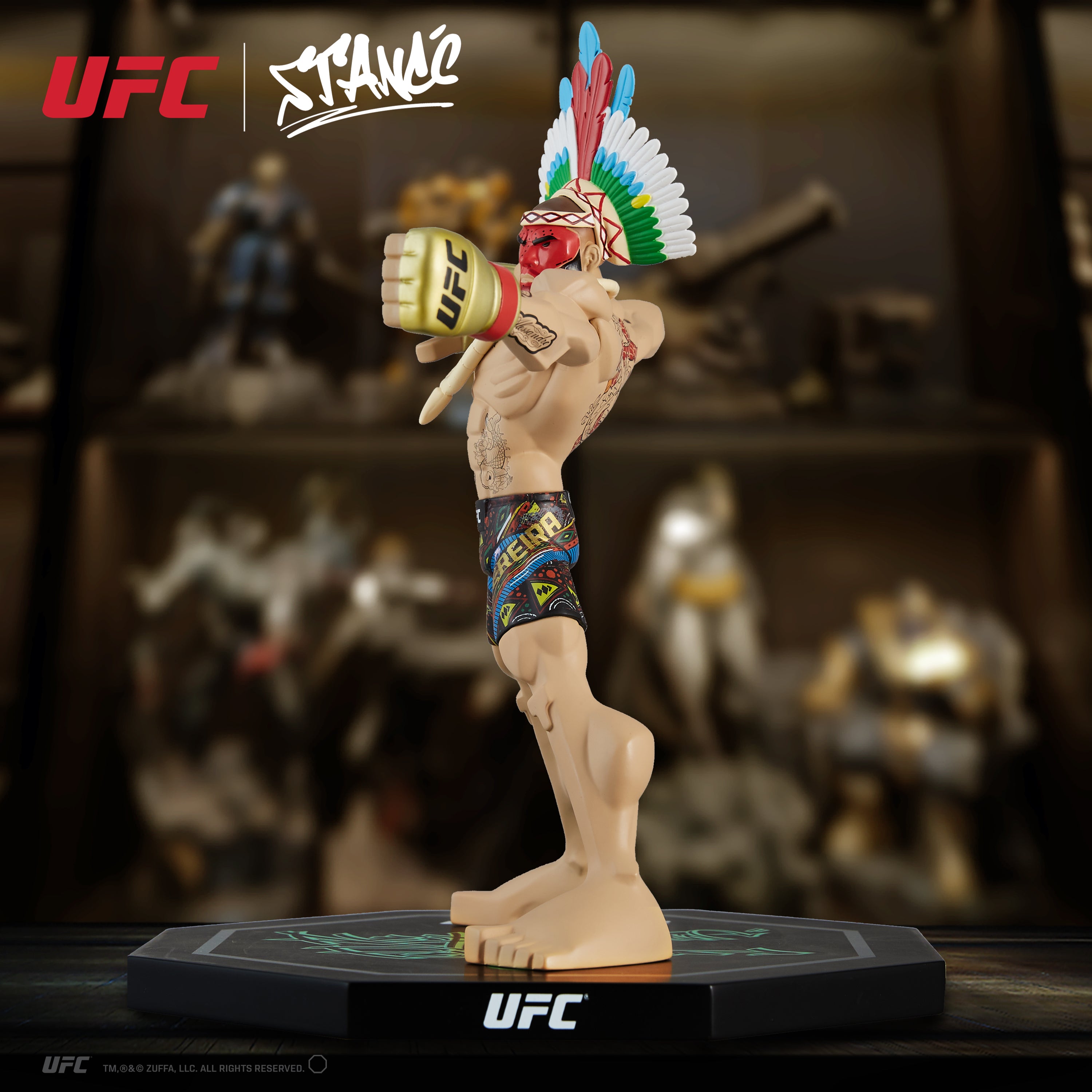 Alex Pereira Bow & Arrow Tribal Pose by Tracy Tubera