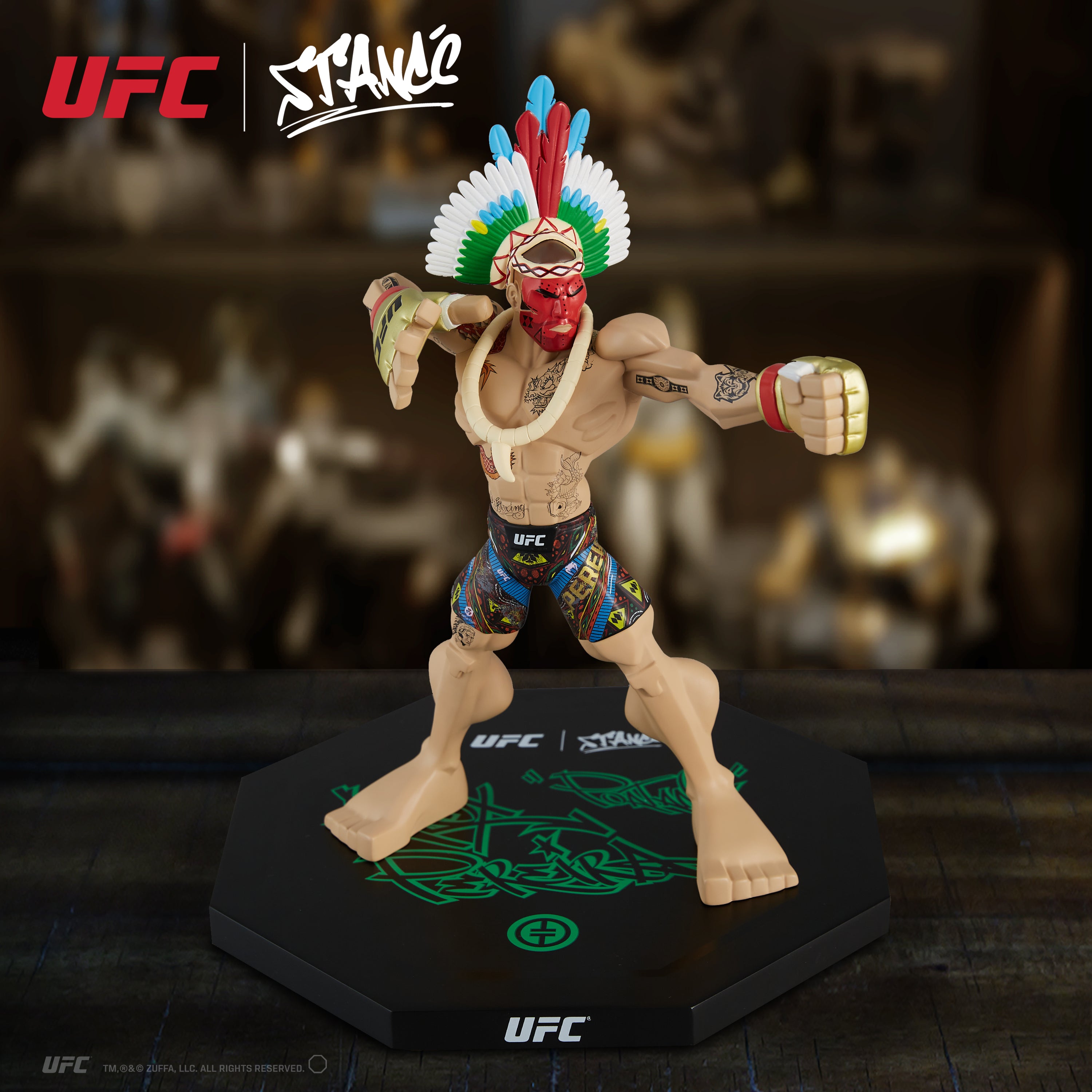 Alex Pereira Bow & Arrow Tribal Pose by Tracy Tubera