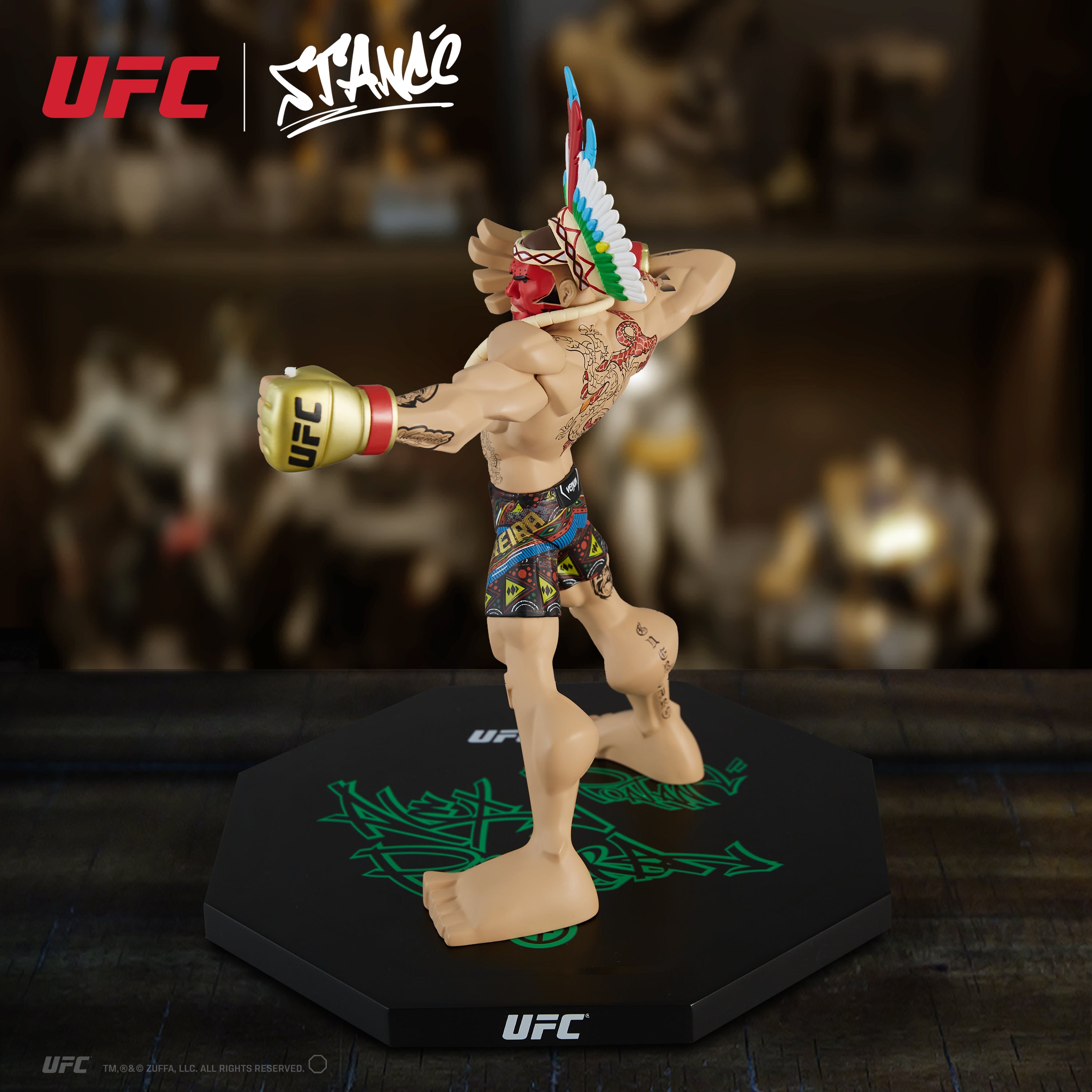 Alex Pereira Bow & Arrow Tribal Pose by Tracy Tubera